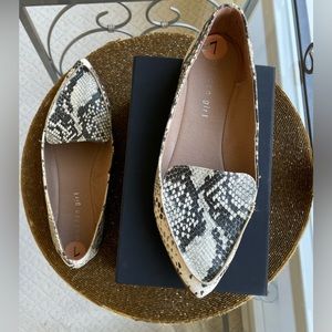 Madden Girl by Steve Madden Animal Print Snakeskin Flats